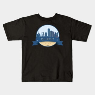 Detroit Skyline Kids T-Shirt